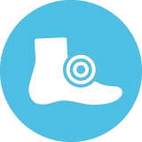 Icon geschwollener Knöchel