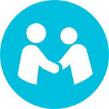 Icon Netzwerk der Unterstützung