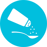 Icon: Salzstreuer und Teelöffel