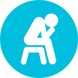 Icon: Niedergeschlagenheit