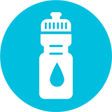 Icon: Eine Trinkflasche mit einem Wassertropfen