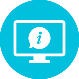 Icon: Informationen aus dem Internet